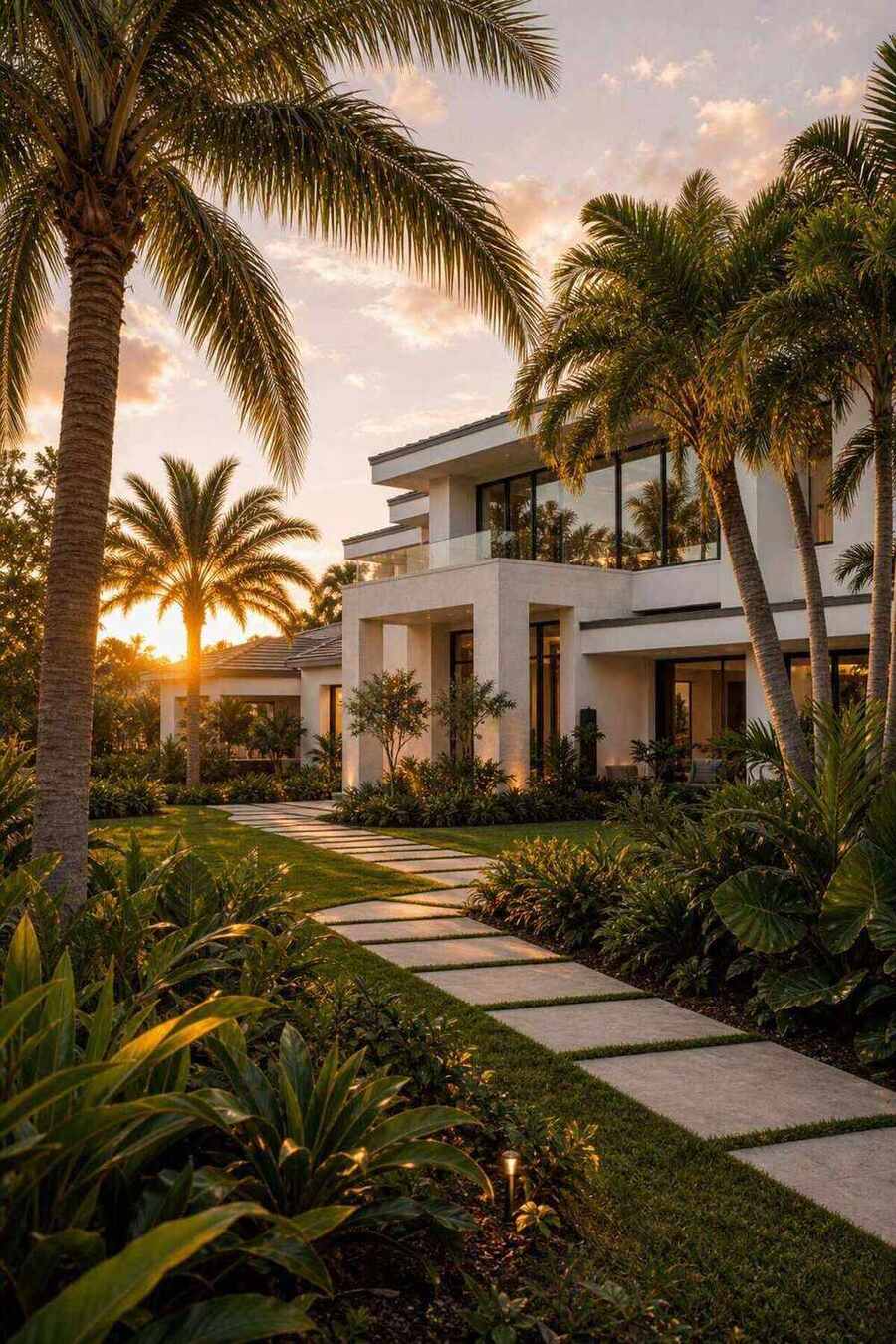 Custom Florida home in a North Port landscape